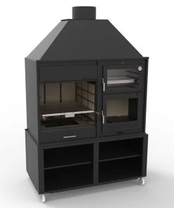 Barbacoa Argentina 160 Cm. Con Horno Y Estantes