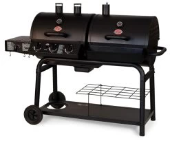 Barbacoa Duo De Gas Y De Carbón -Utensilios De Cocina Barbacoa duo gas carbon char griller 4