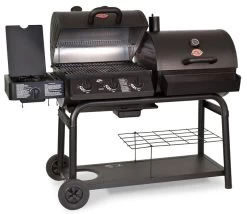 Barbacoa Duo De Gas Y De Carbón -Utensilios De Cocina Barbacoa duo gas carbon char griller 6