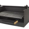 Cajon Con Elevador Y Parrilla Inox. Grande -Utensilios De Cocina Cajon barbacoa inox grande