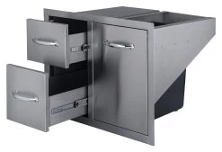 Cajonera Doble + Cajón Cubo Basura -Utensilios De Cocina Cajonera doble cajon cubo basura 2