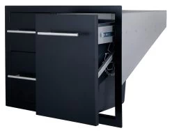 Cajonera Doble + Cajón Cubo Basura Negro -Utensilios De Cocina Cajonera doble cajon cubo basura Negro 3