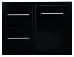 Cajonera Doble + Cajón Botella Gas O Cubo Basura Negro