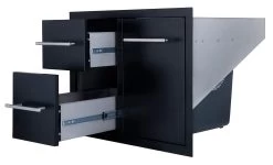 Cajonera Doble + Cajón Botella Gas O Cubo Basura Negro -Utensilios De Cocina Cajonera doble cajon botella gas o cubo basura Negro 3