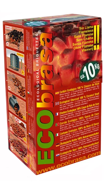 Carbón Ecológico 10 Kg. Ecobrasa 3 Carbón Ecológico 10 Kg. Ecobrasa