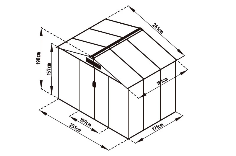 Caseta De Metal Cambridge Marrón 9 Caseta De Metal Cambridge Marrón - Imagen 7