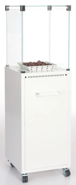 Estufa Terraza Odense Blanca Con Cristal Térmico