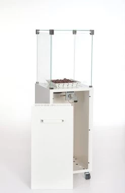 Estufa Terraza Odense Blanca Con Cristal Térmico -Utensilios De Cocina Estufa Terraza Odense Blanca con cristal termico 3