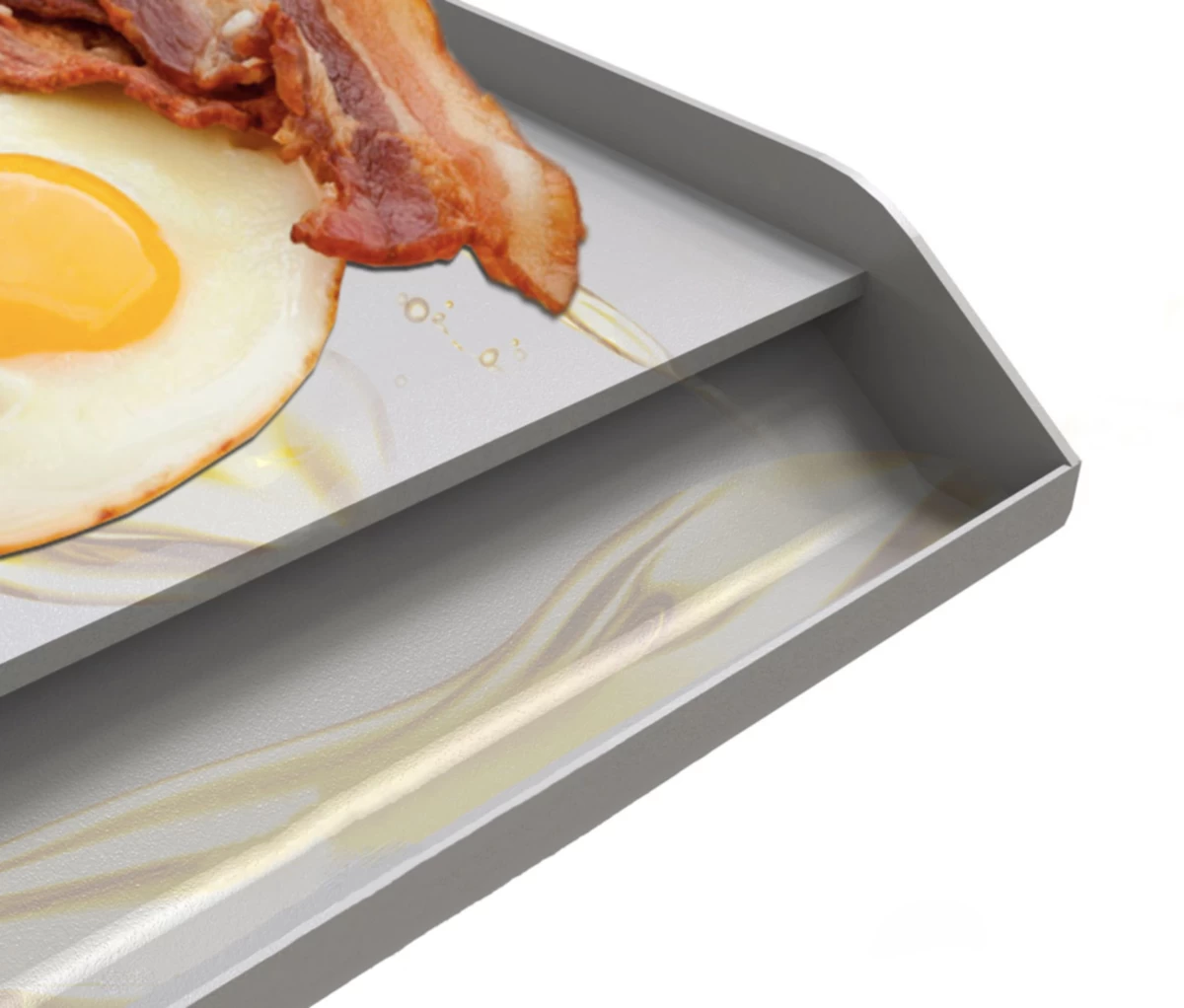 Plancha Inox. Con Recogegrasa Serie Ruby 5 Plancha Inox. Con Recogegrasa Serie Ruby - Imagen 3