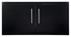 Puerta Doble Grande Negra