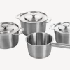 Set De Ollas Sous-Chef Inox 4 Pcs -Utensilios De Cocina Set de Ollas Recicladas Sous Chef Inox 4 pcs